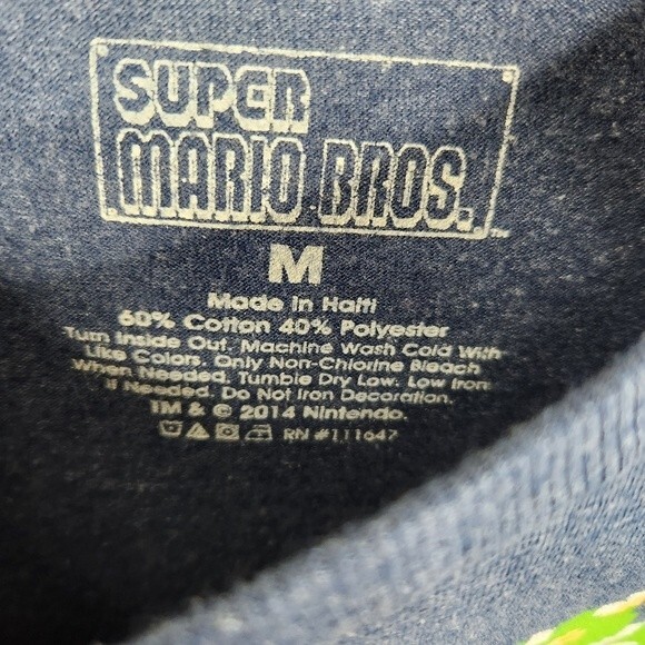 Super Mario Bros. Mens Multi-Character Short Sleeve Tee Size Medium - Picture 5 of 5